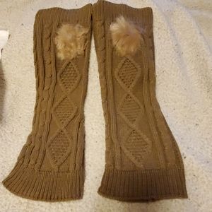 Nice earth tone leg warmers